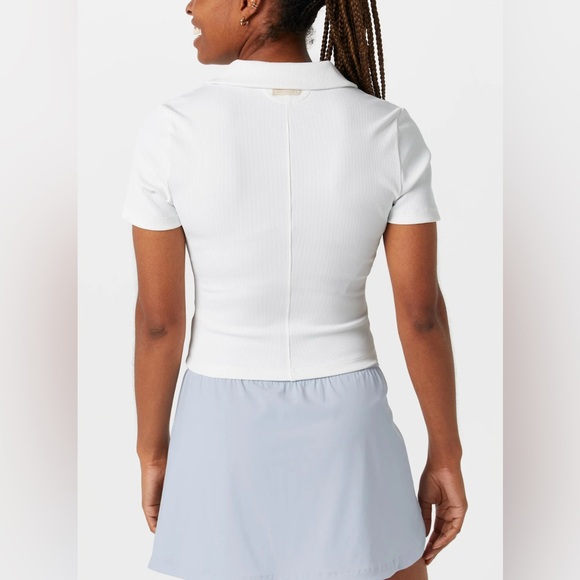 Travis Mathew Light Blue Ribbed Polo Shirt - Picture 3 of 11